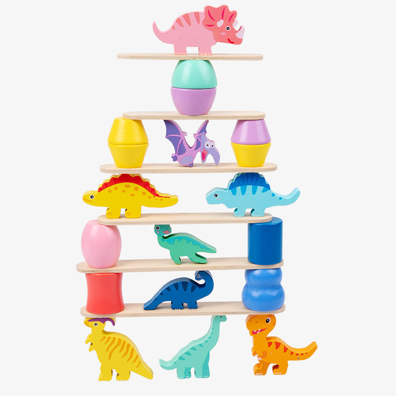 Dinosaur Stacking Balance Puzzle Toy for Creative Play