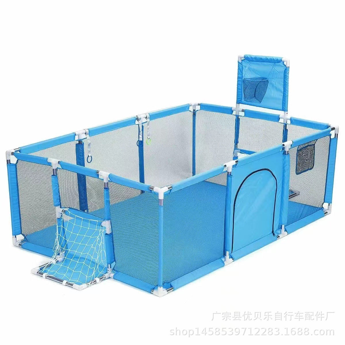 Children's Indoor Playpen With Basketball Hoop Zone