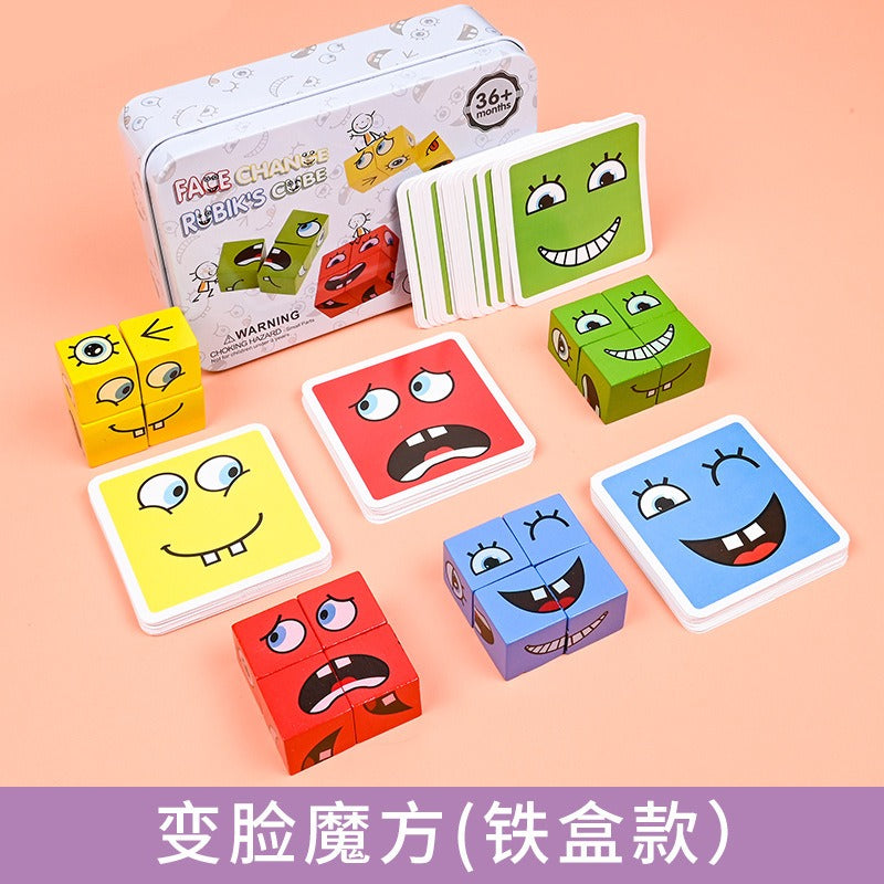 Kids Face Matching Puzzle for Screen-Free Learning
