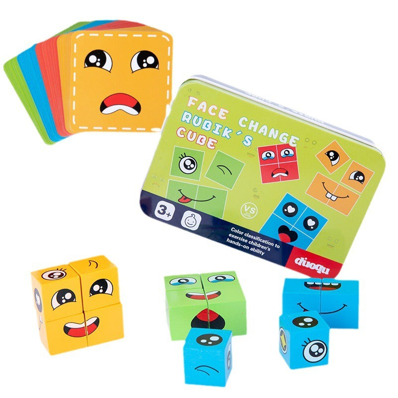 Kids Face Matching Puzzle for Screen-Free Learning