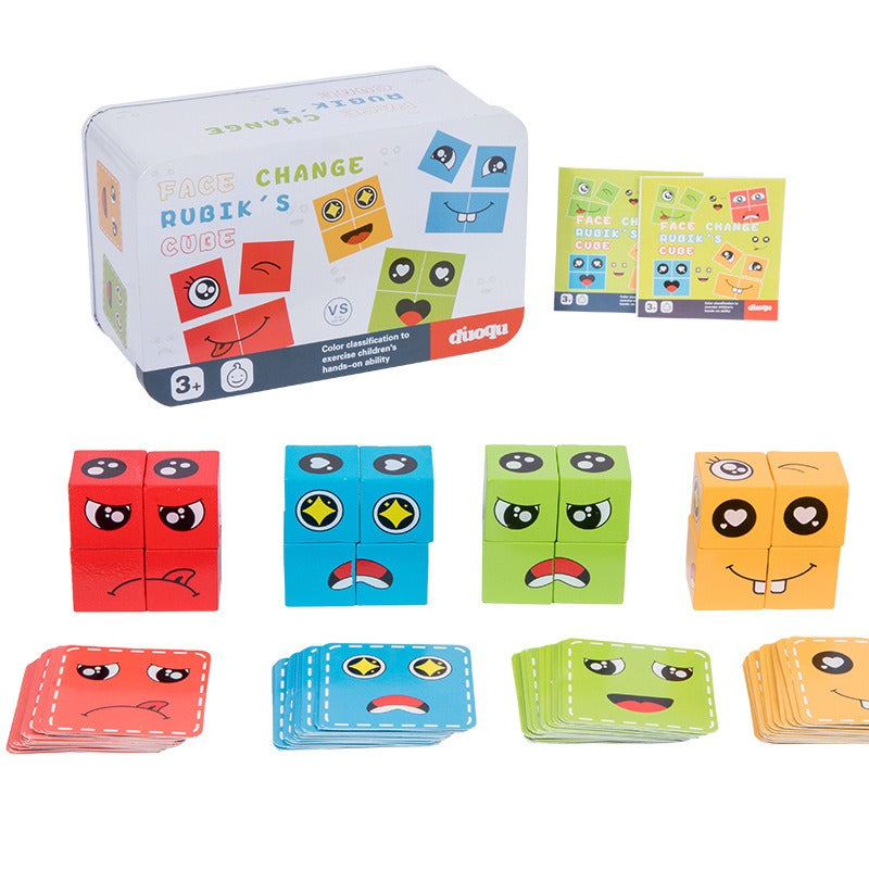 Kids Face Matching Puzzle for Screen-Free Learning