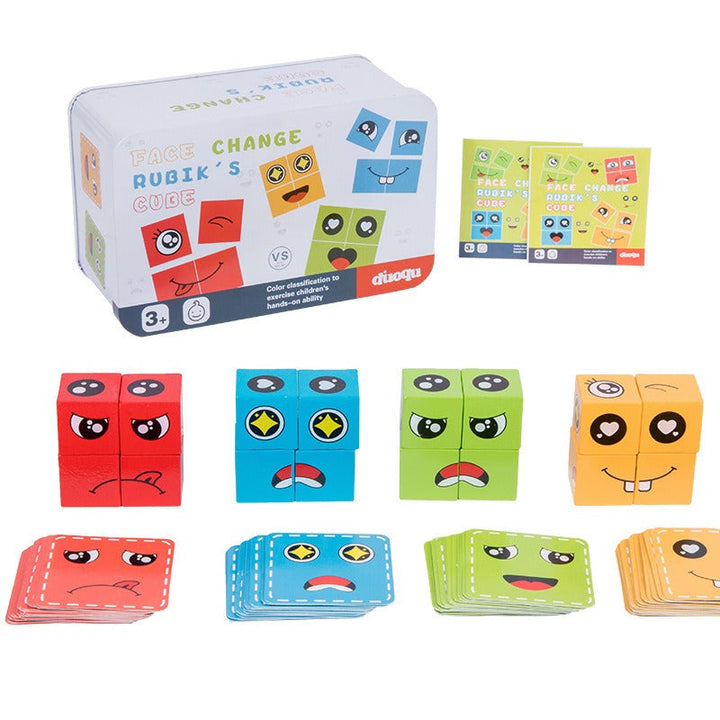 Kids Face Matching Puzzle for Screen-Free Learning
