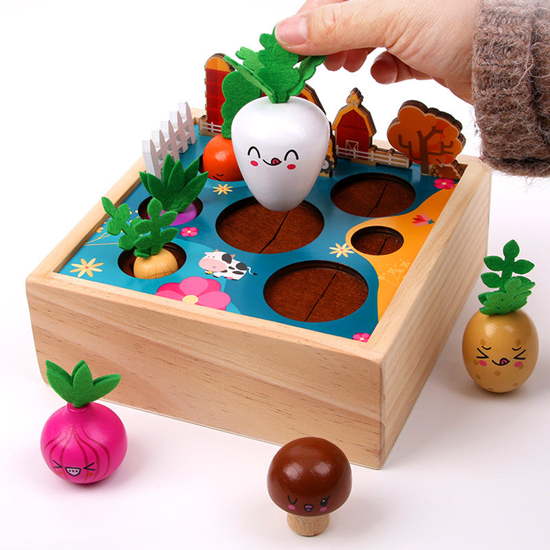 Children's Wooden Farm Toy for Fine-Motor Skills & Focus