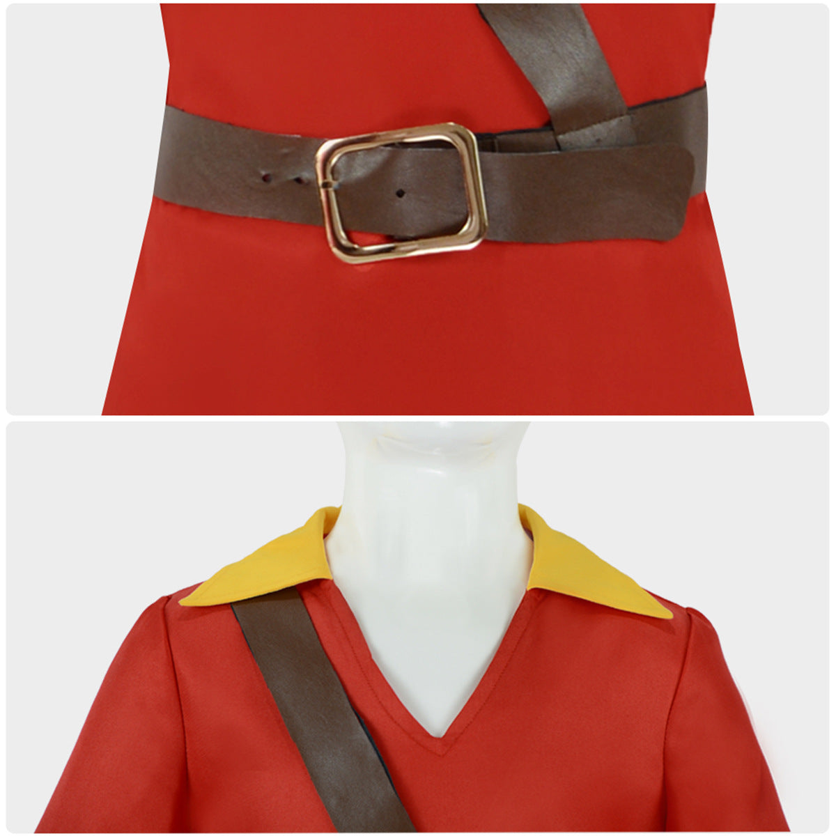 Children's Gaston Costume Set for Easy, Bold Role Play