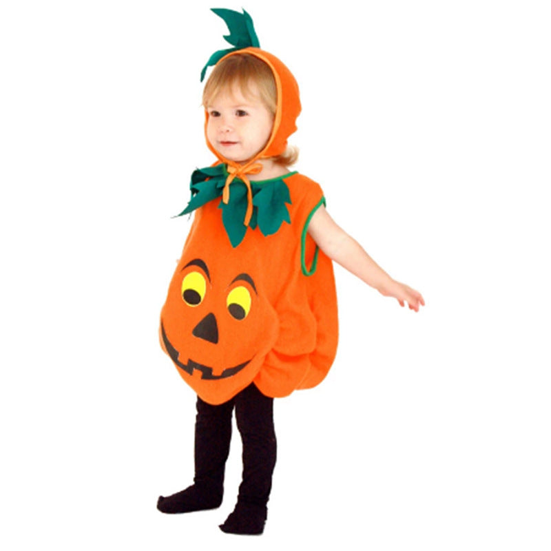 Children's Pumpkin Costume — Cheerful Halloween Dress-Up