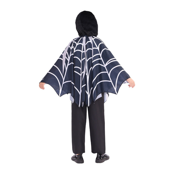 Children's Hooded Spider Cape Costume for Halloween