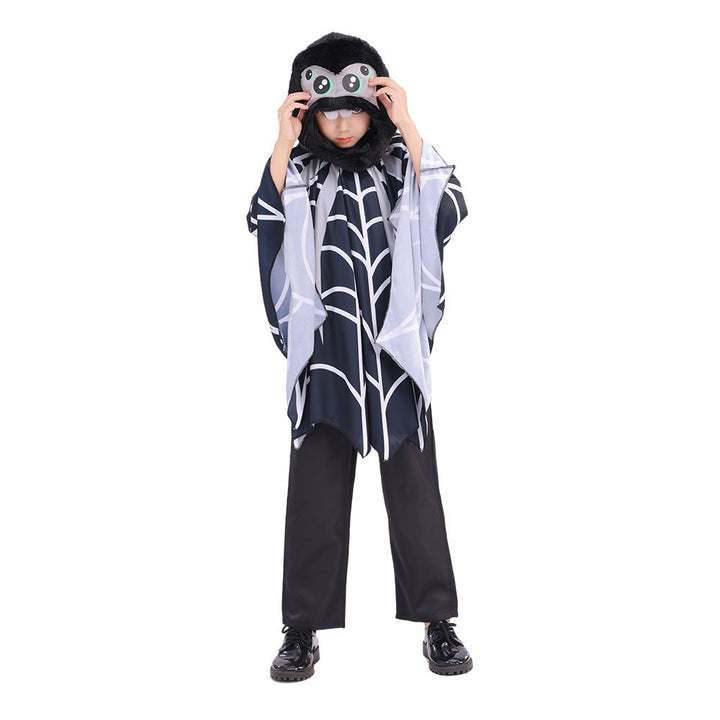 Children's Hooded Spider Cape Costume for Halloween