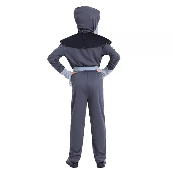 Children's Halloween Ninja Costume With Skull Design