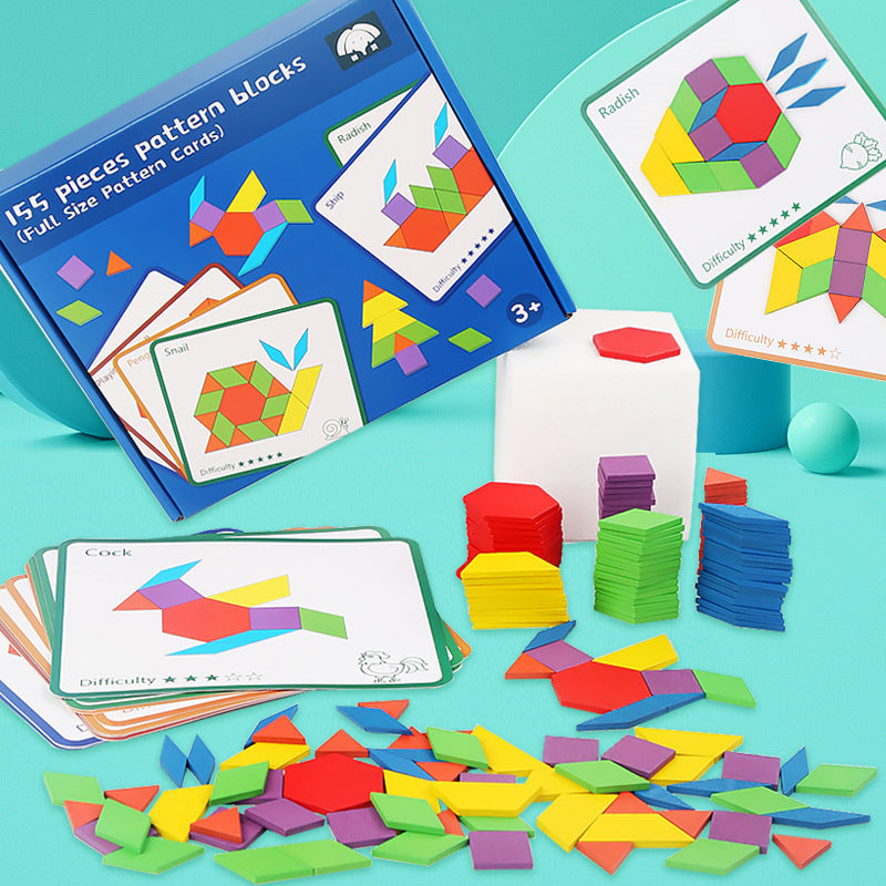 Pattern Blocks Geometry Toy for Screen-Free Learning