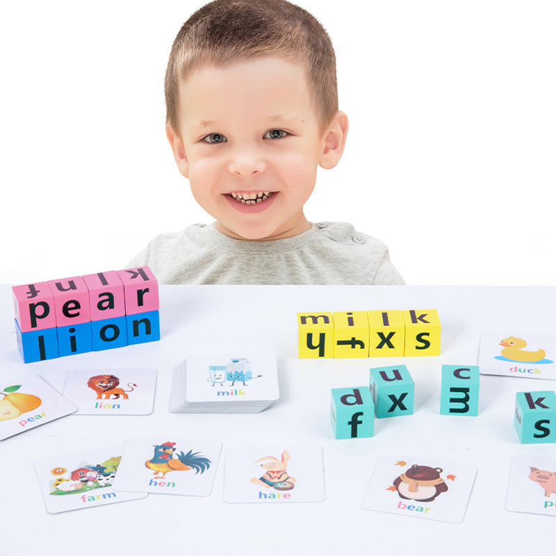 English Spelling Blocks for Kids | Learn Word Building