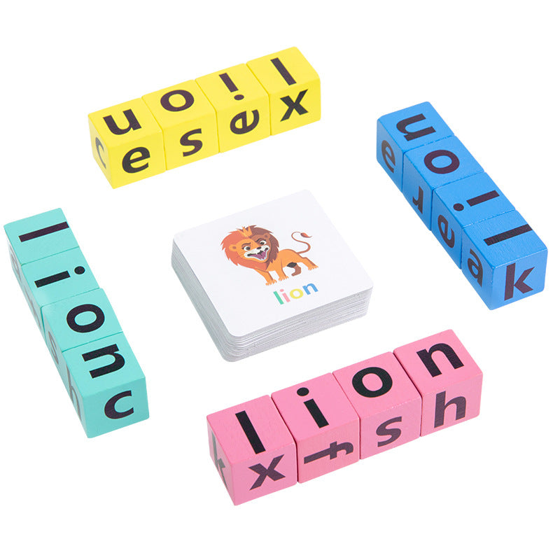 English Spelling Blocks for Kids | Learn Word Building
