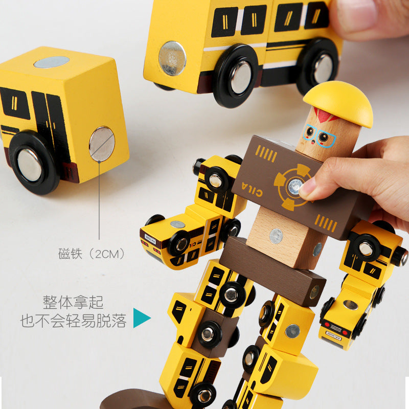 Magnetic Building Blocks for Creative Vehicle Play