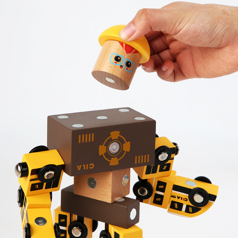 Magnetic Building Blocks for Creative Vehicle Play