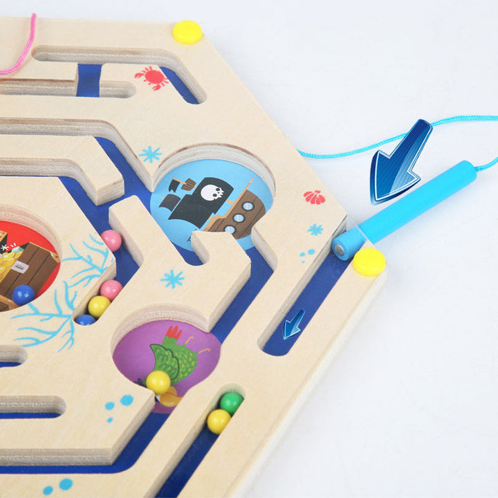Children's Magnetic Maze Toy for Focus & Fine Motor Skills