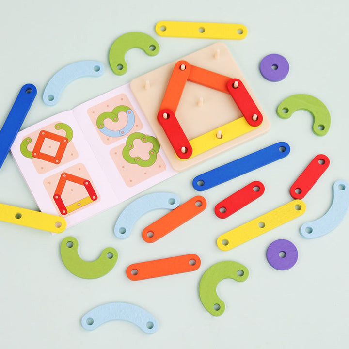 Montessori Geometry Puzzle Board for Creative Learning
