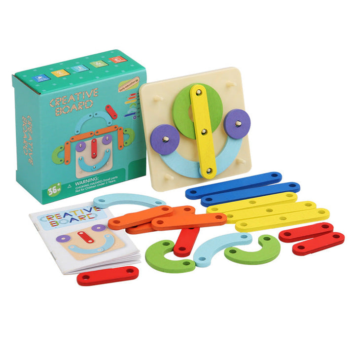Montessori Geometry Puzzle Board for Creative Learning