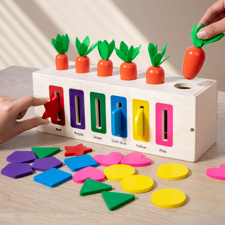 Wooden Activity Box for Hands-On Preschool Learning