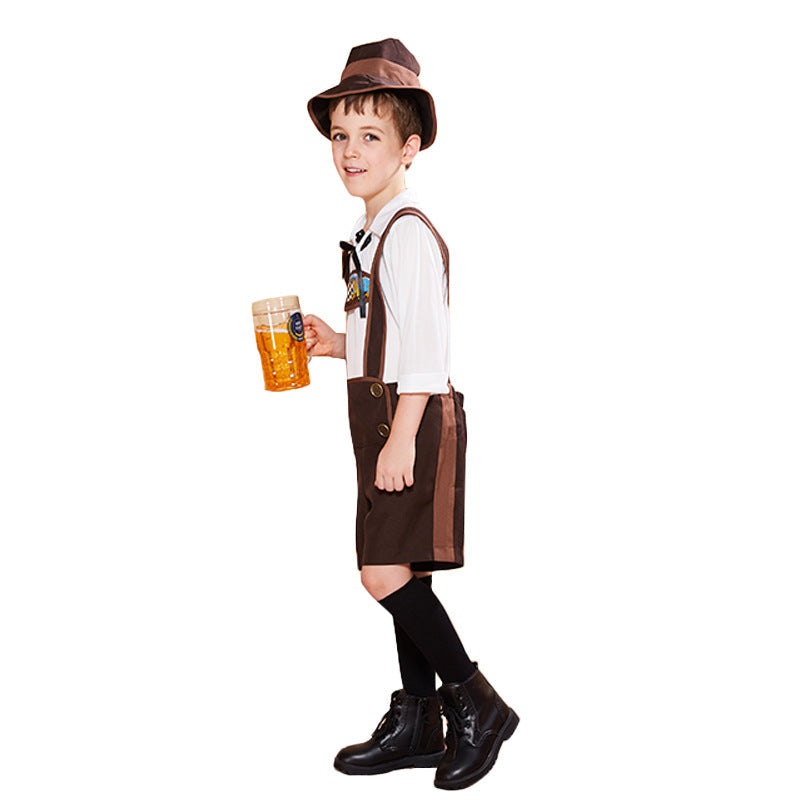 Children's Oktoberfest Costume Set With Alpine Hat
