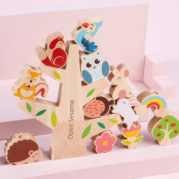 Wooden Montessori Puzzle Toy for Screen-Free Learning