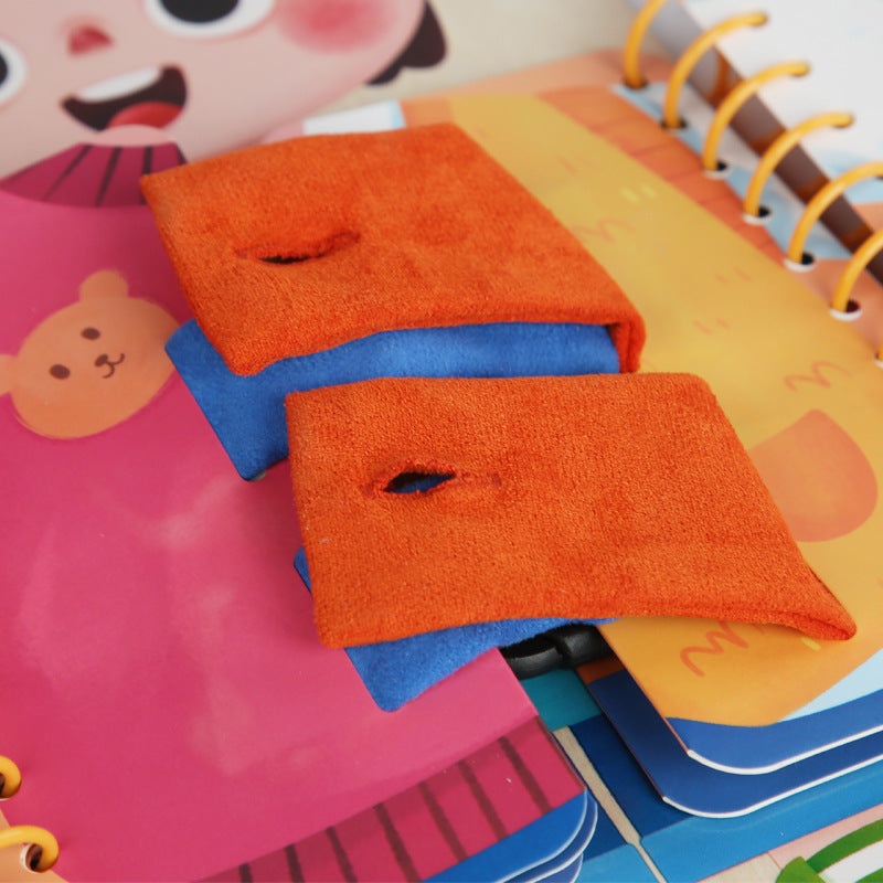 Kids Busy Board for Dressing Skills & Fine-Motor Play