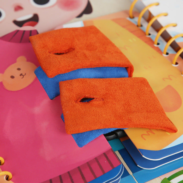 Kids Busy Board for Dressing Skills & Fine-Motor Play