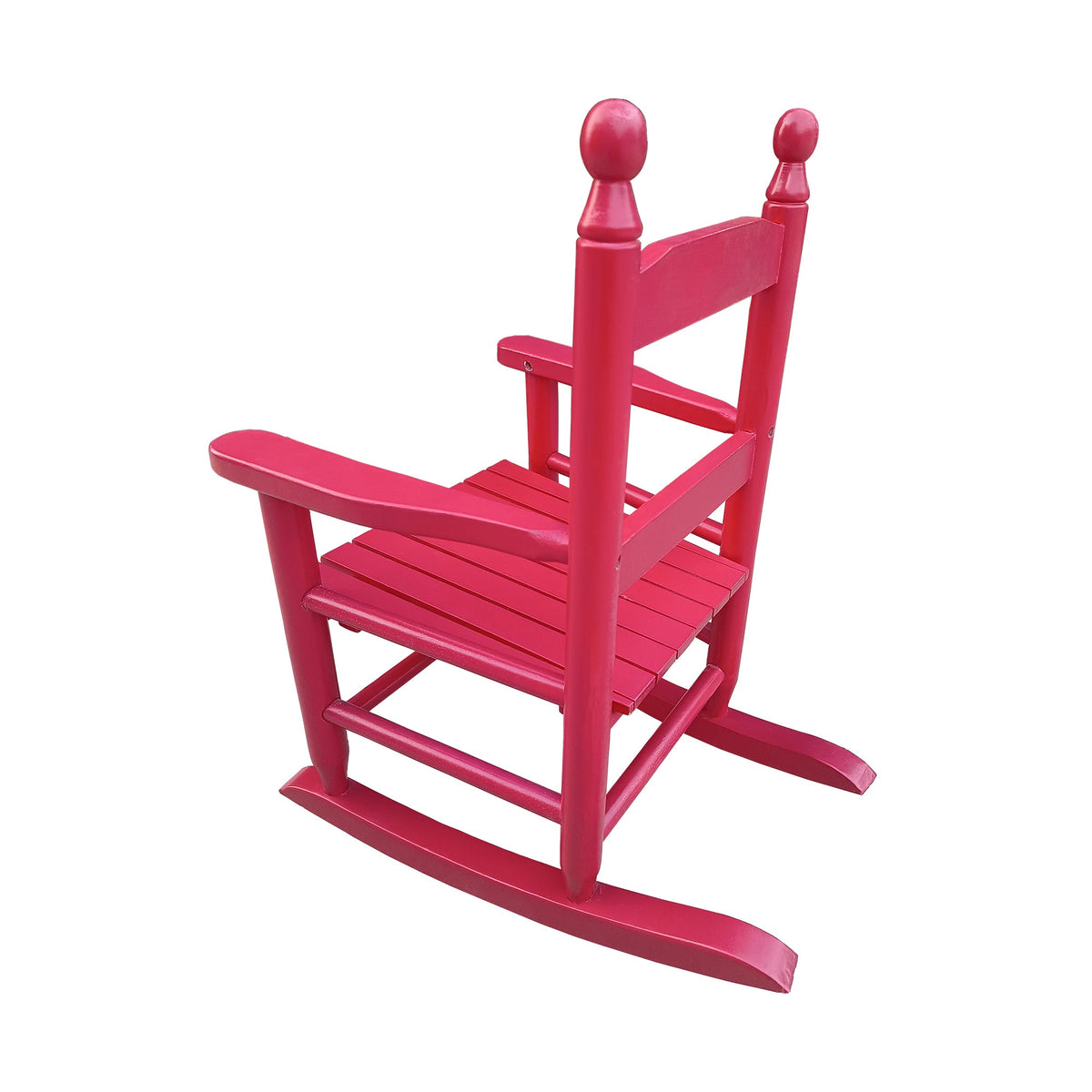 Red Kids Rocking Chair, Solid Wood, Indoor or Outdoor