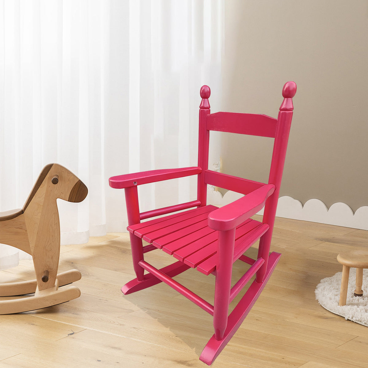 Kids Rocking Chair in Solid Wood for Indoor or Outdoor