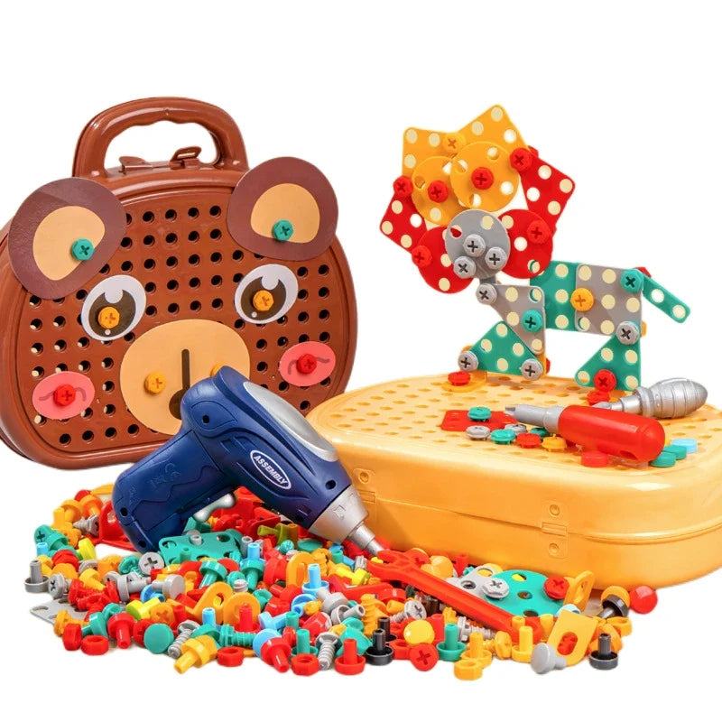 Children's Construction Toy Tool Box Set for STEM Play