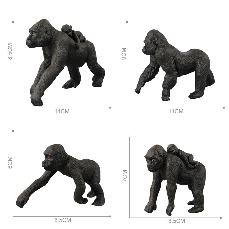 Wild Animal Figurine Set for Imaginative Jungle Play