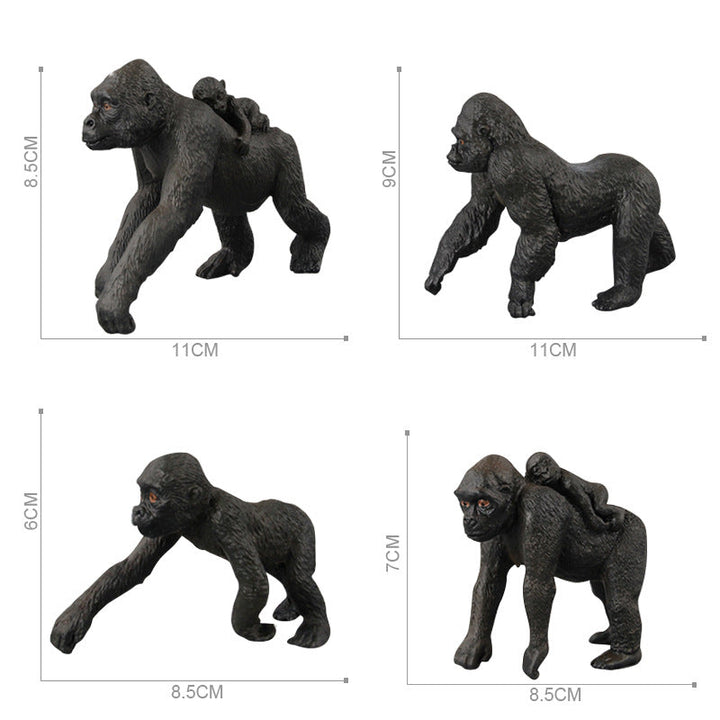 Wild Animal Figurine Set for Imaginative Jungle Play