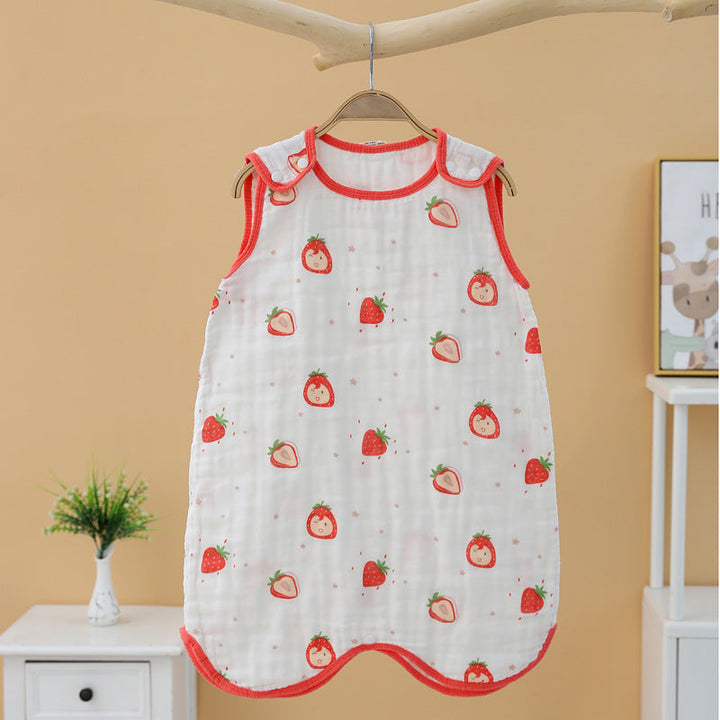 Baby Cotton Gauze Sleeping Bag for Cozy, Safer Sleep