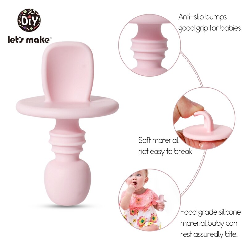 Silicone Baby Utensils Set – Easy-Grip Self-Feeding