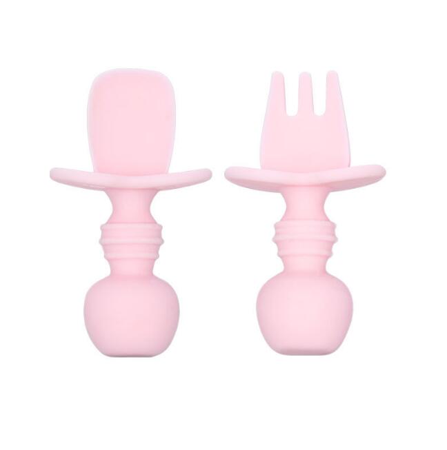 Silicone Baby Utensils Set – Easy-Grip Self-Feeding