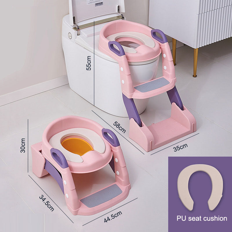 Toilet Training Seat with Adjustable Steps for Toddlers