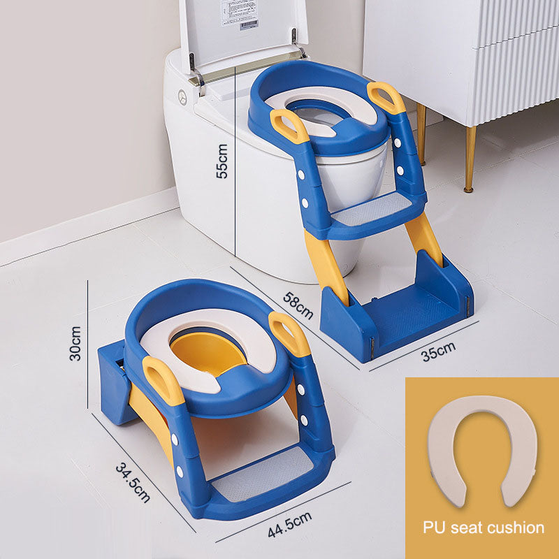 Toilet Training Seat with Adjustable Steps for Toddlers