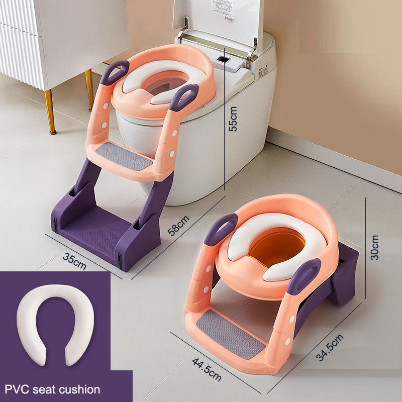 Toilet Training Seat with Adjustable Steps for Toddlers