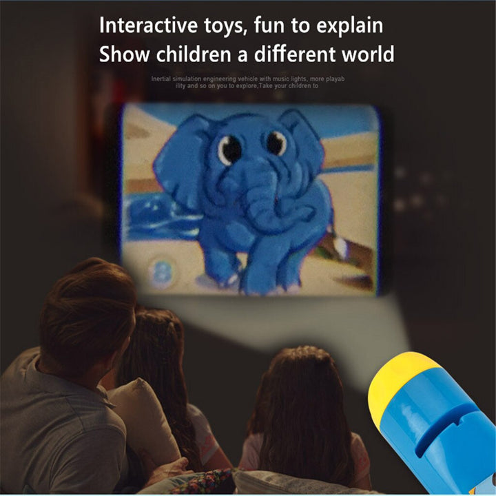 Kids Toy Projector Flashlight for Screen-Free Learning
