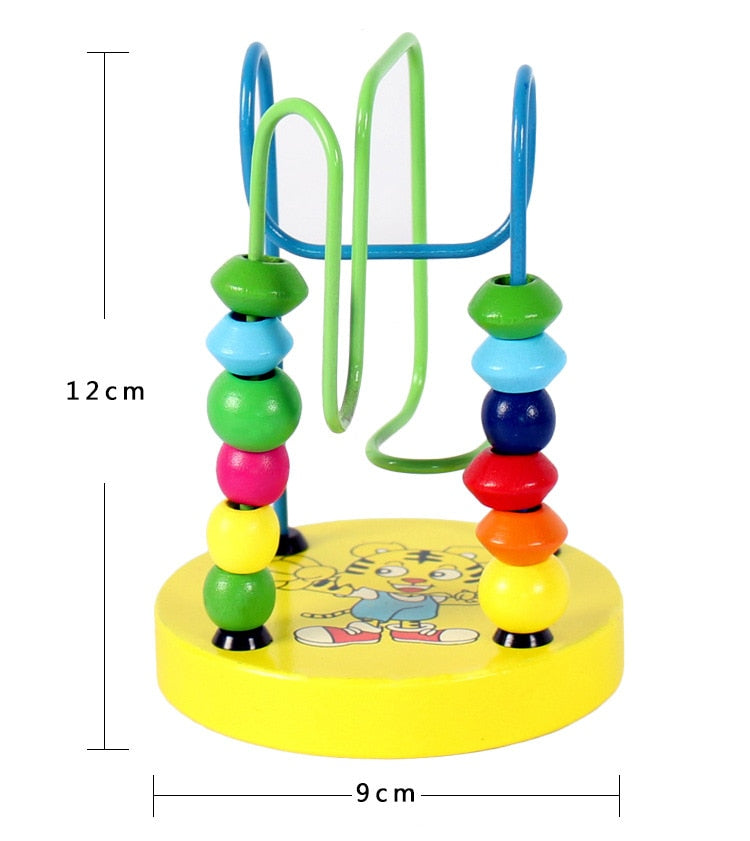 Wooden Bead Maze Toy for Fine-Motor Learning Play