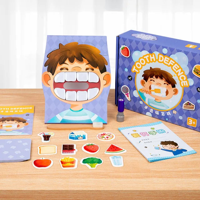 Children's Tooth Brushing Board Game for Healthy Habits