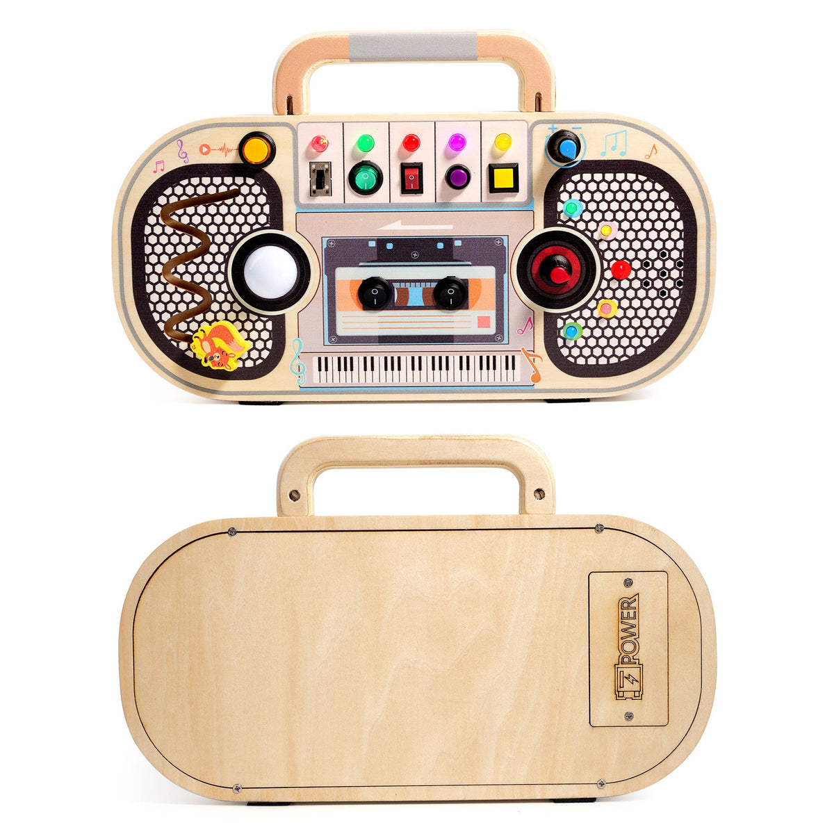 Wooden Music Activity Center for Screen-Free Play