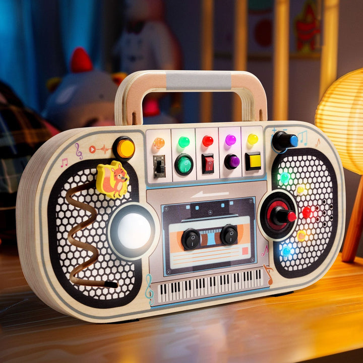 Wooden Music Activity Center for Screen-Free Play