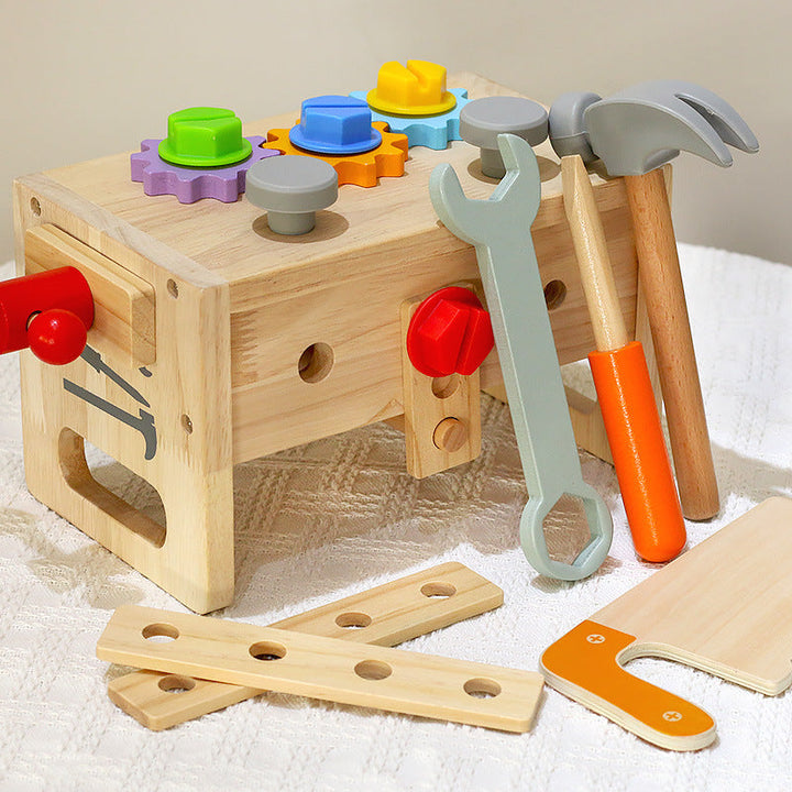 Children’s Wooden Toolbox Toy for Fine Motor Learning