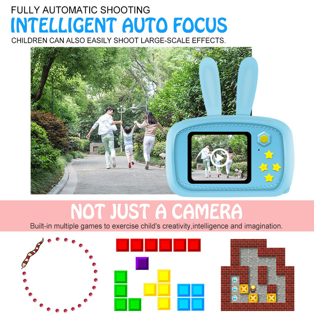 Kids Digital Camera 1080P with Games for Young Creators