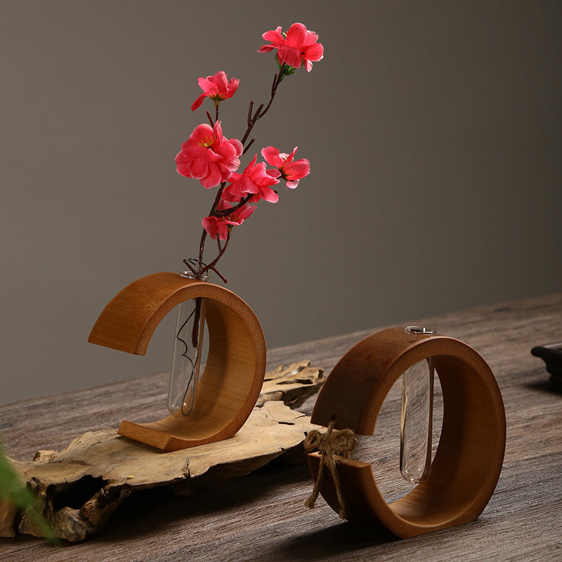 Bamboo Vase for Small-Space Natural Flower Displays