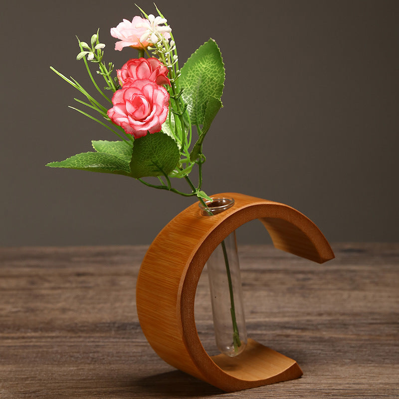 Bamboo Vase for Small-Space Natural Flower Displays