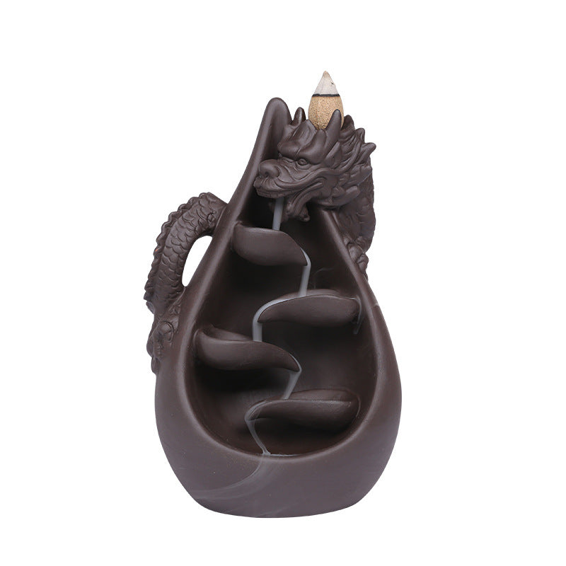 Dragon Backflow Incense Burner for Calming Smoke Rituals
