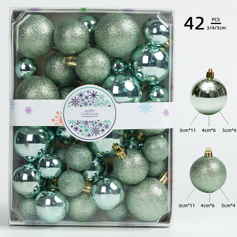Christmas Tree Ornaments, 42-Piece Sparkling Set