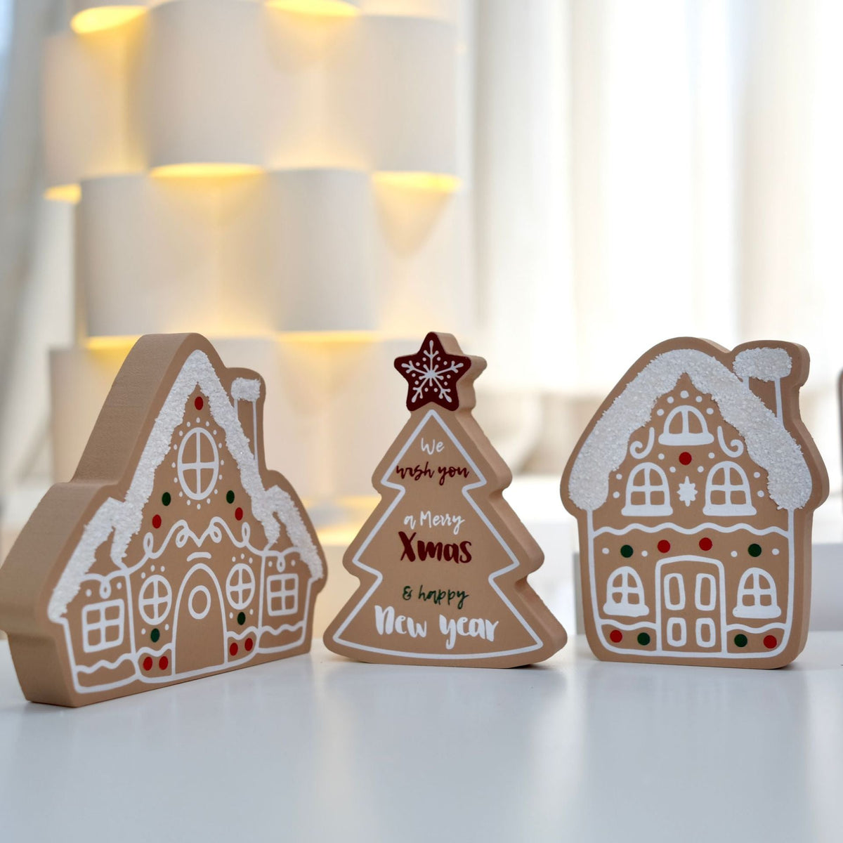 Christmas Tabletop Decor Set for a Warm 3D Display