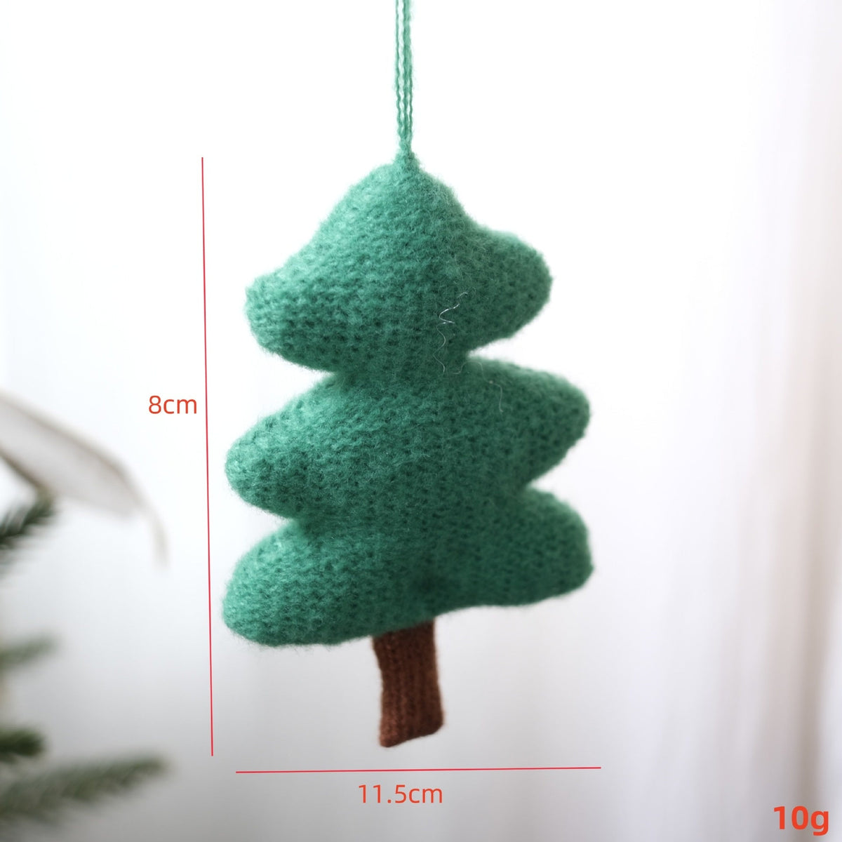 3D Knit Christmas Tree Ornaments for Cozy Displays
