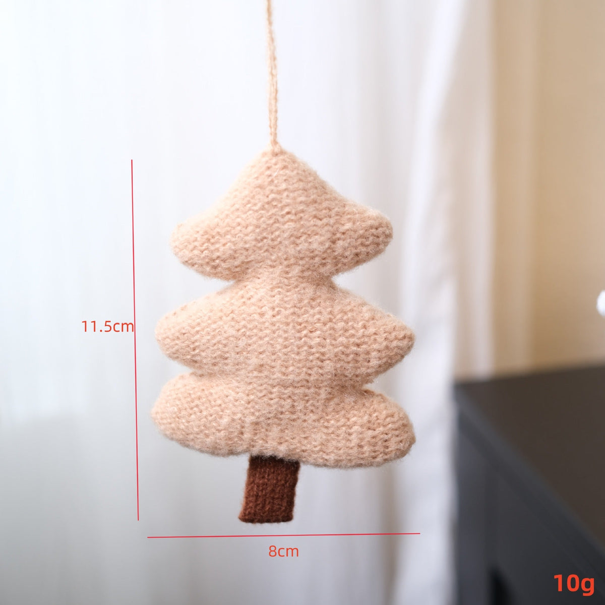3D Knit Christmas Tree Ornaments for Cozy Displays